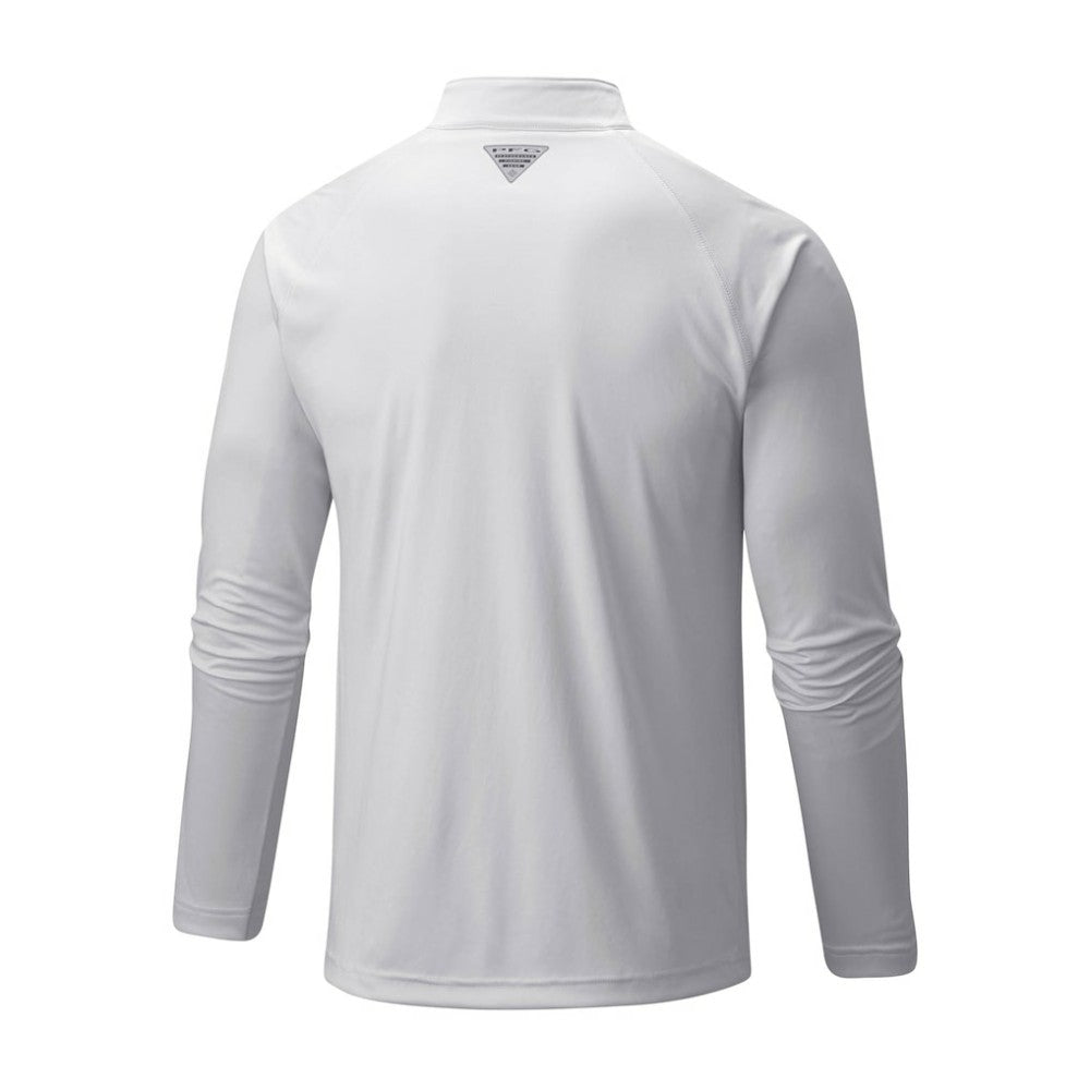Los Angeles Dodgers Terminal Tackle Omni-Shade Raglan Quarter-Zip Pullover Top White