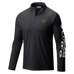 Athletics Terminal Tackle Omni-Shade Raglan Quarter-Zip Pullover Top Black