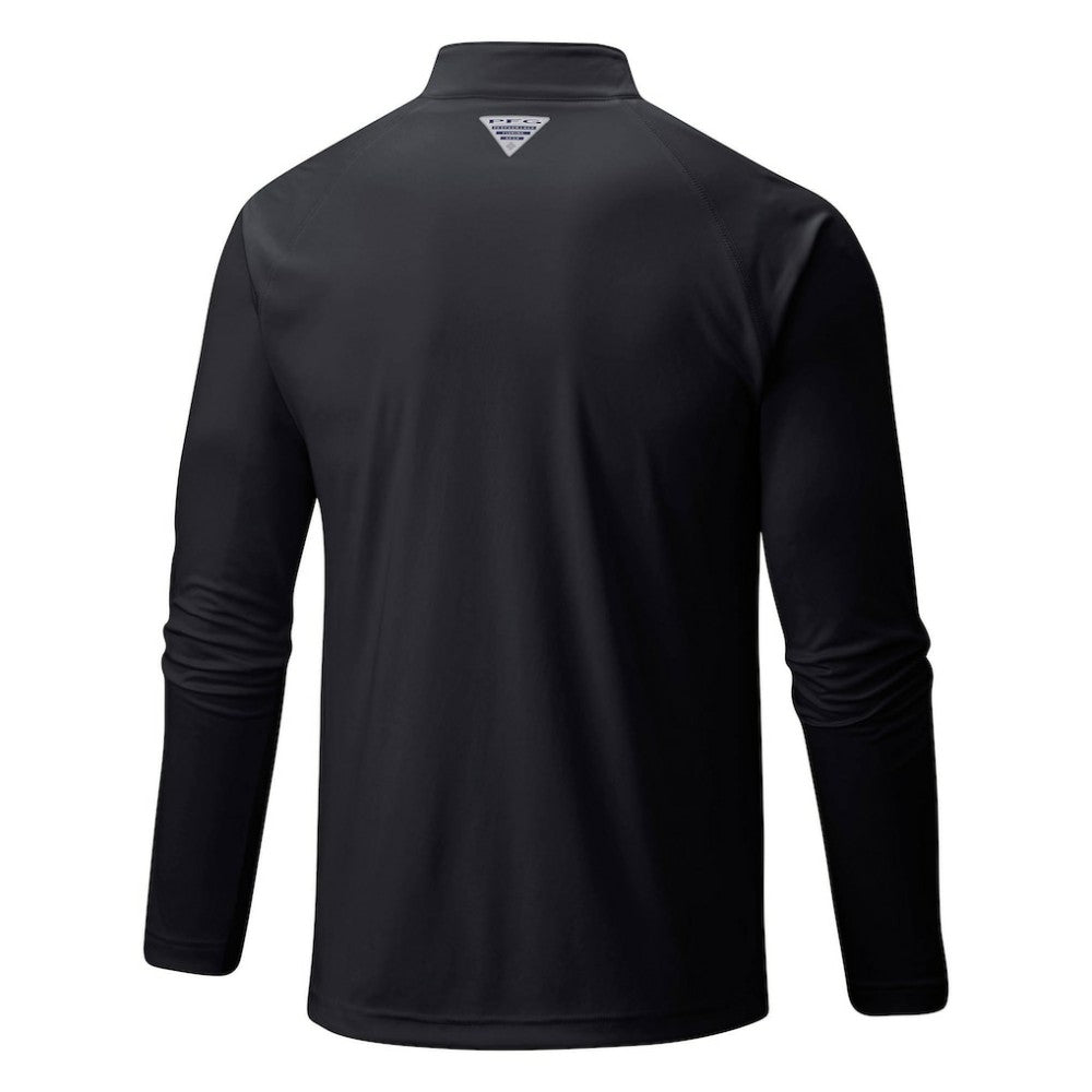 Athletics Terminal Tackle Omni-Shade Raglan Quarter-Zip Pullover Top Black