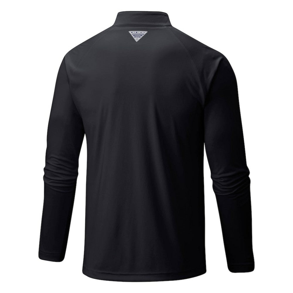 Pittsburgh Pirates Terminal Tackle Omni-Shade Raglan Quarter-Zip Pullover Top Black