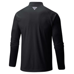 Cincinnati Reds Terminal Tackle Omni-Shade Raglan Quarter-Zip Pullover Top Black