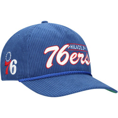Philadelphia 76ers '47 Double Header Sidepatch Cord Hitch Adjustable Hat - Royal for sale