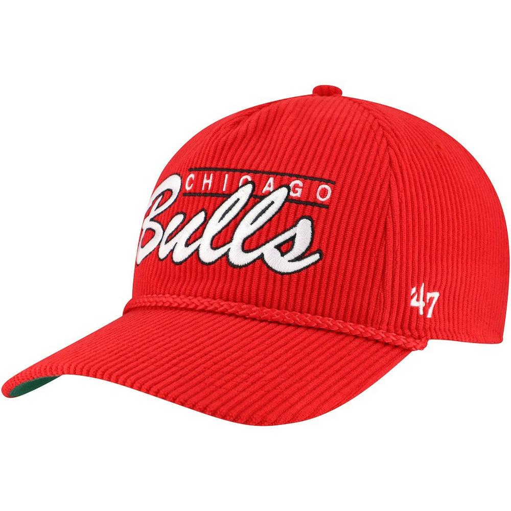 Chicago Bulls '47 Double Header Sidepatch Cord Hitch Adjustable Hat - Red shop