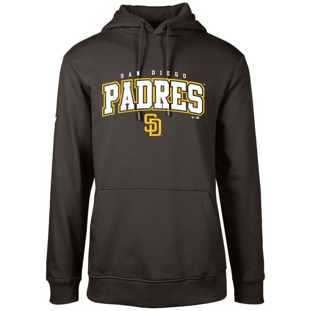 San Diego Padres Levelwear Podium Team Arch Pullover Hoodie Brown