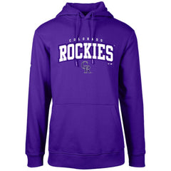 Colorado Rockies Levelwear Podium Team Arch Pullover Hoodie Purple