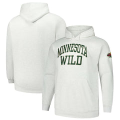 Minnesota Wild Fanatics Big & Tall Fleece Pullover Hoodie - Heather Gray Hoodies