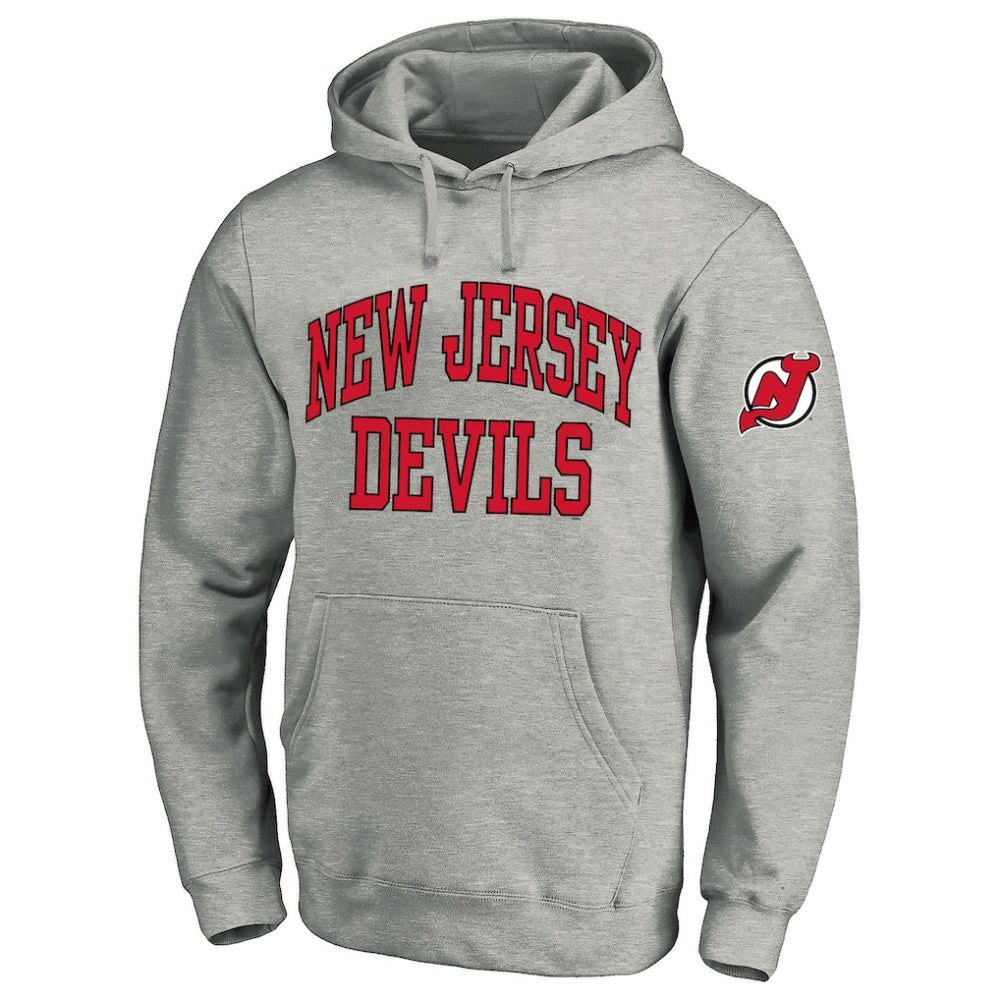 New Jersey Devils Fanatics Big & Tall Fleece Pullover Hoodie - Heather Gray Jerseys