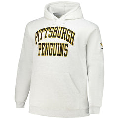 Pittsburgh Penguins Fanatics Big & Tall Fleece Pullover Hoodie - White Hoodies