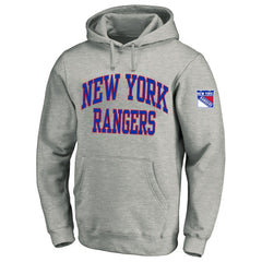 New York Rangers Fanatics Big & Tall Fleece Pullover Hoodie - Heather Gray Hoodies