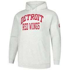 Detroit Red Wings Fanatics Big & Tall Fleece Pullover Hoodie - Heather Gray Hoodies