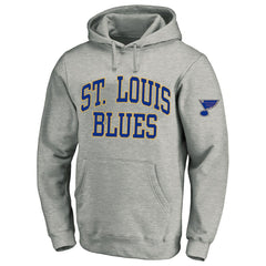 St. Louis Blues Fanatics Big & Tall Fleece Pullover Hoodie - Heather Gray Hoodies