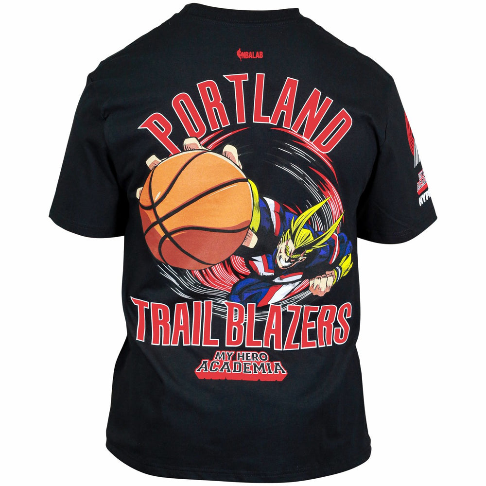 Portland Trail Blazers Hyperfly Unisex NBA x My Hero Academia All Might Smash T-Shirt - Black discount