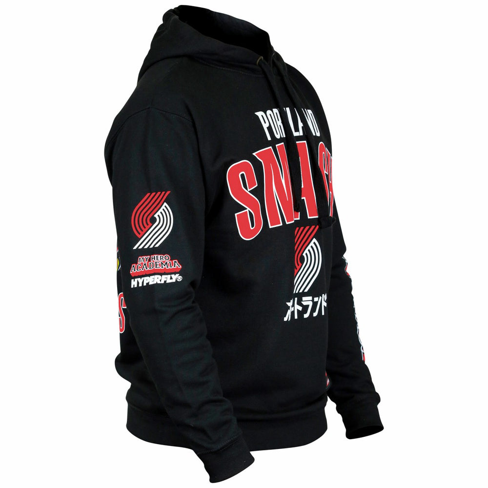 Portland Trail Blazers Hyperfly Unisex NBA x My Hero Academia All Might Smash Pullover Hoodie - Black outlet