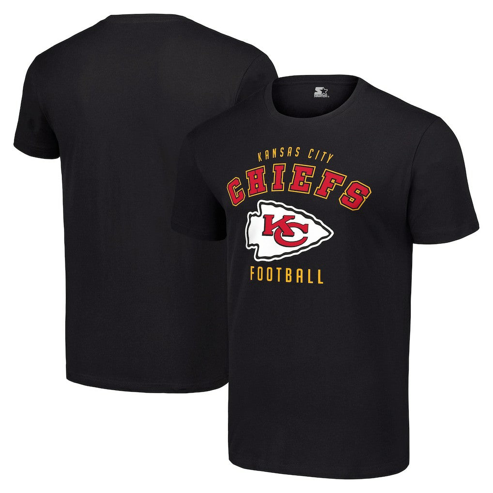 Kansas City Chiefs Starter Logo T-Shirt - Black discount