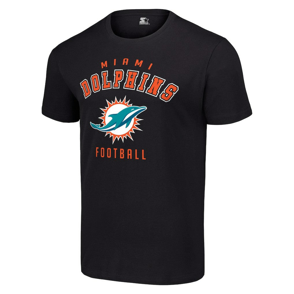 Miami Dolphins Starter Logo T-Shirt - Black on sale