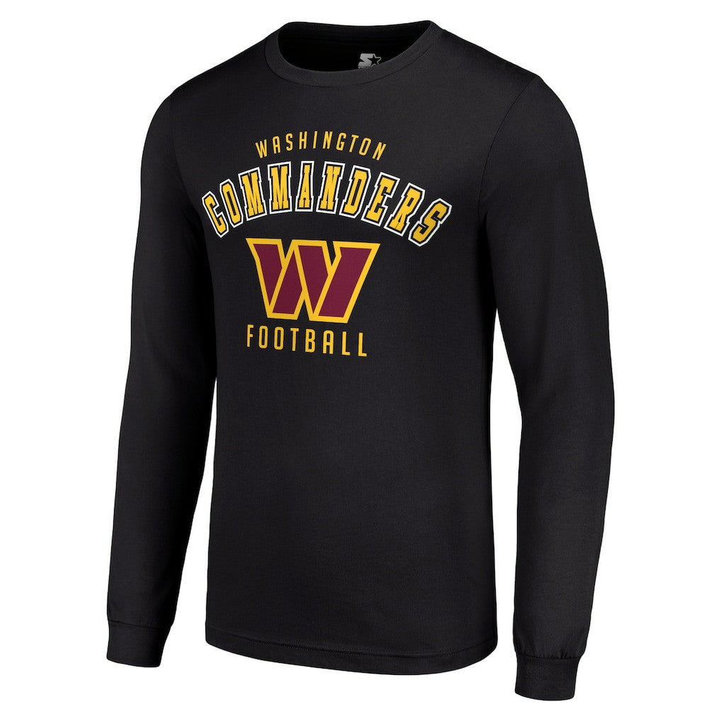 Washington Commanders Starter Long Sleeve T-Shirt - Black sale