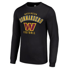 Washington Commanders Starter Long Sleeve T-Shirt - Black sale