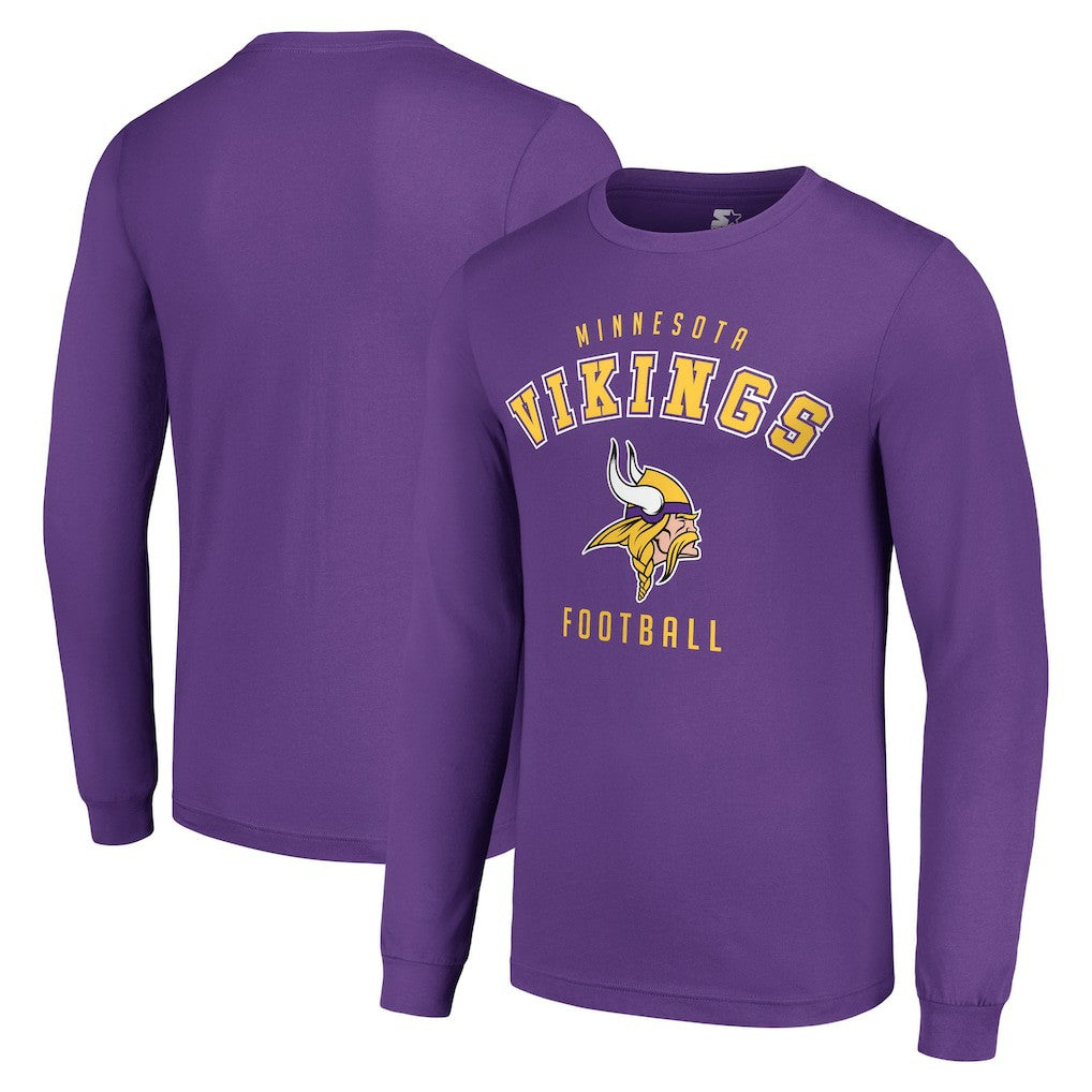 Minnesota Vikings Starter Long Sleeve T-Shirt - Purple discount