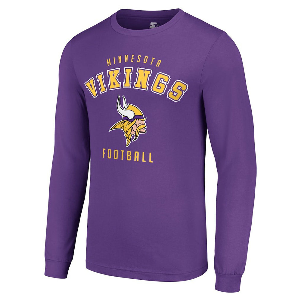 Minnesota Vikings Starter Long Sleeve T-Shirt - Purple discount