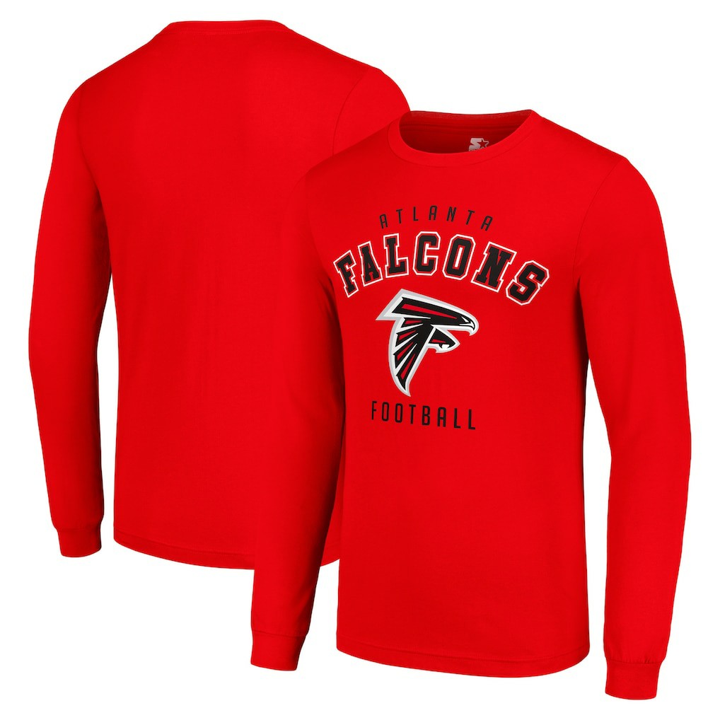 Atlanta Falcons Starter Long Sleeve T-Shirt - Red online