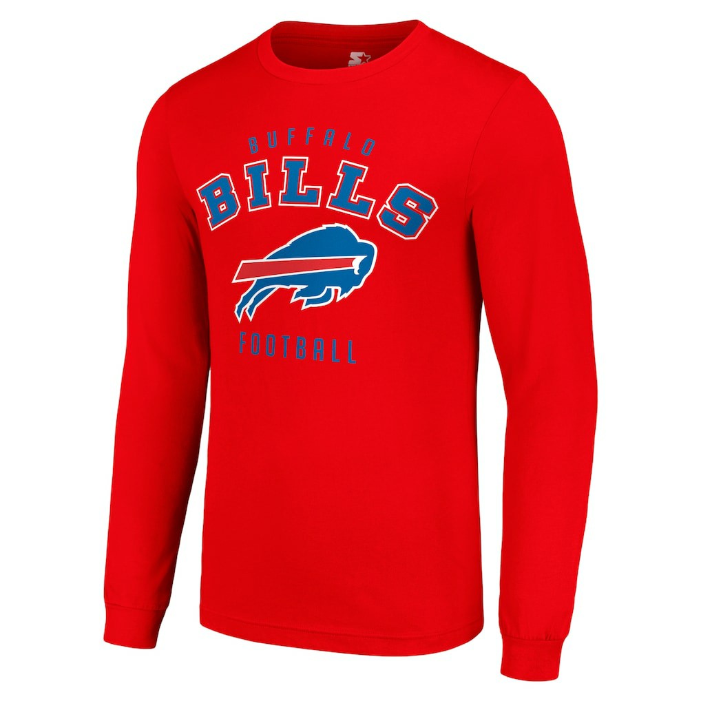 Buffalo Bills Starter Long Sleeve T-Shirt - Red for sale