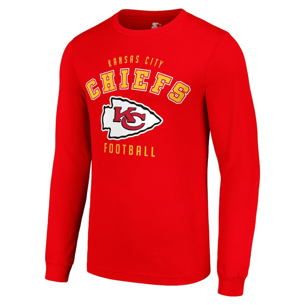 Kansas City Chiefs Starter Long Sleeve T-Shirt - Red for sale