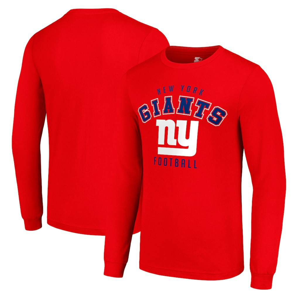 New York Giants Starter Long Sleeve T-Shirt - Red sale