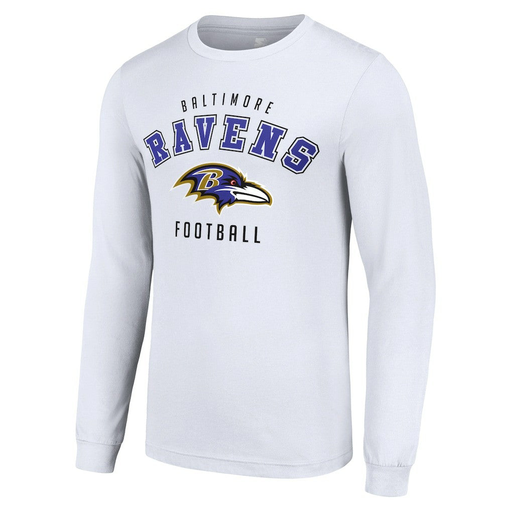 Baltimore Ravens Starter Long Sleeve T-Shirt - White on sale