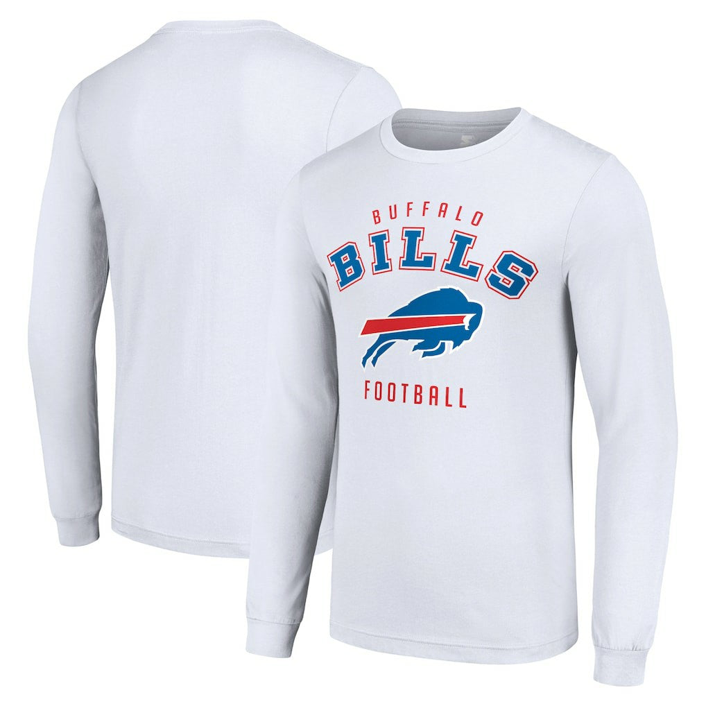 Buffalo Bills Starter Long Sleeve T-Shirt - White sale