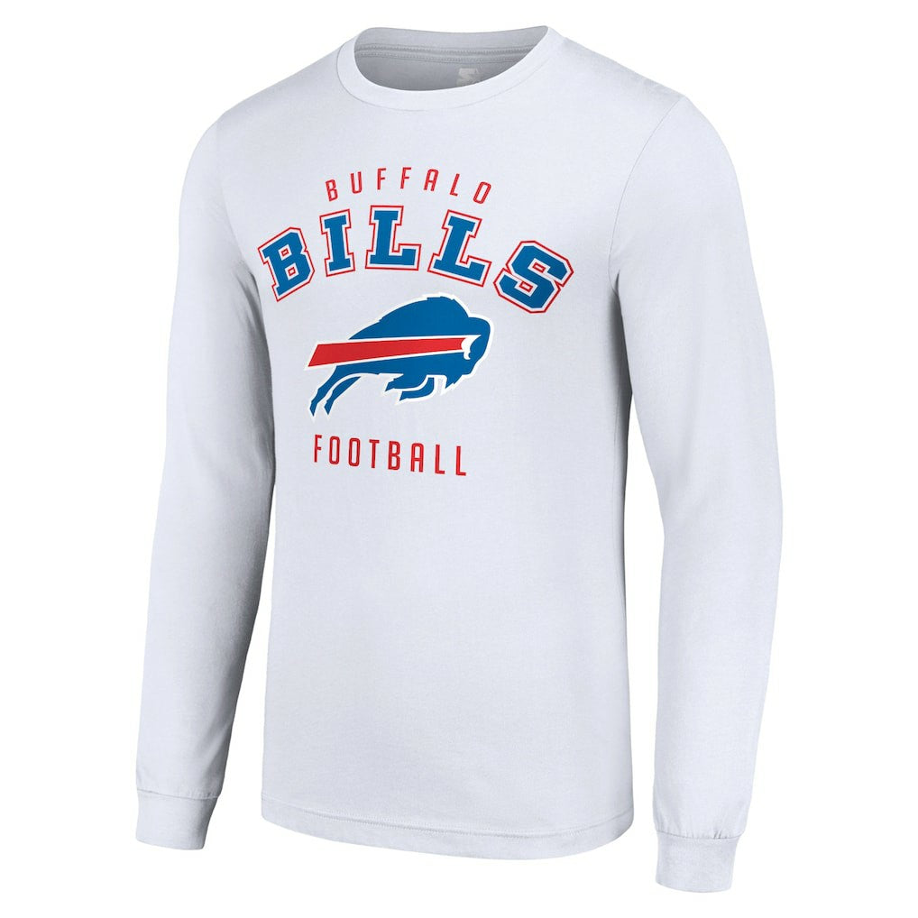 Buffalo Bills Starter Long Sleeve T-Shirt - White sale