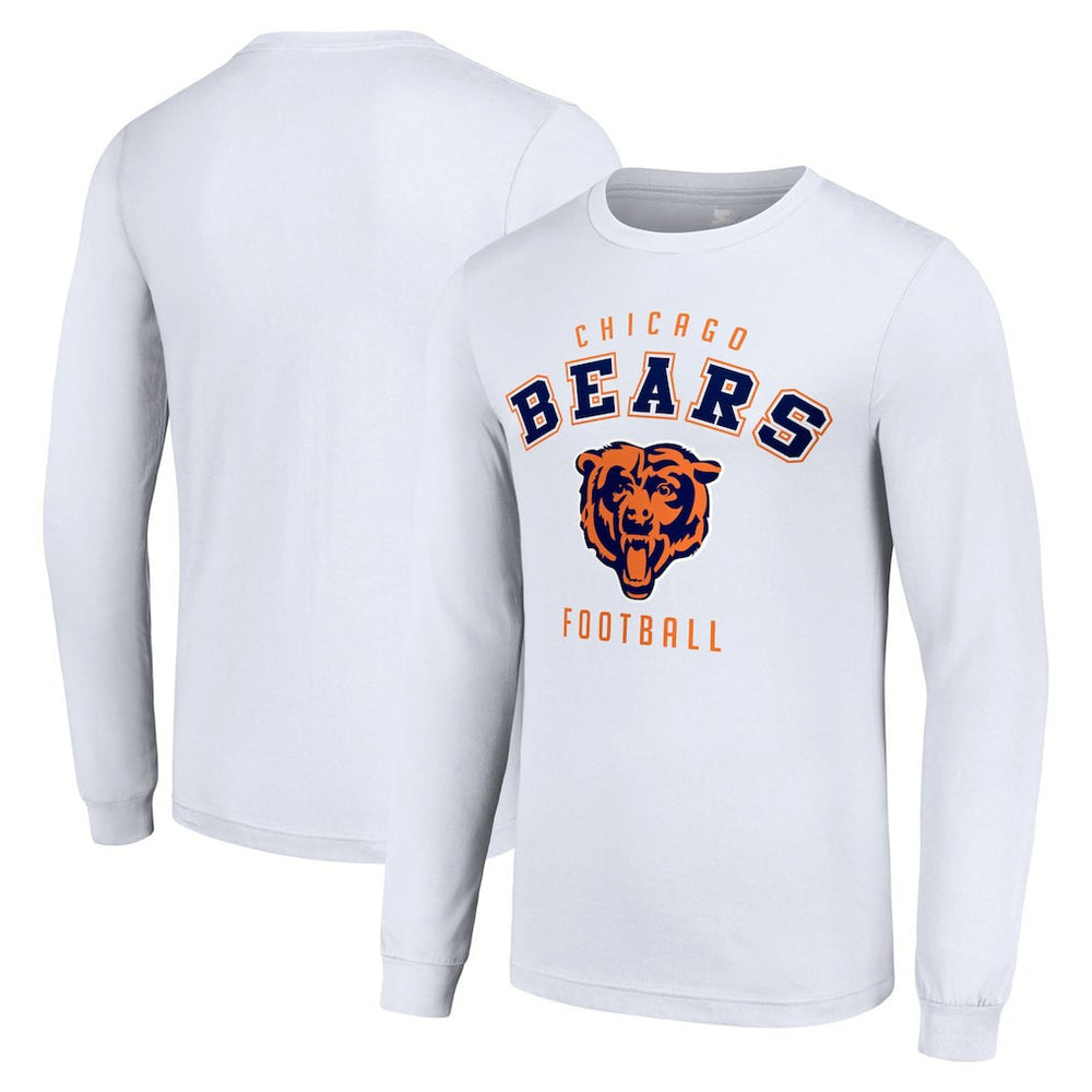 Chicago Bears Starter Long Sleeve T-Shirt - White on sale
