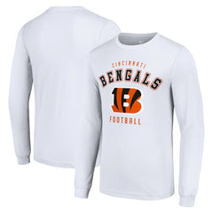 Cincinnati Bengals Starter Long Sleeve T-Shirt - White discount