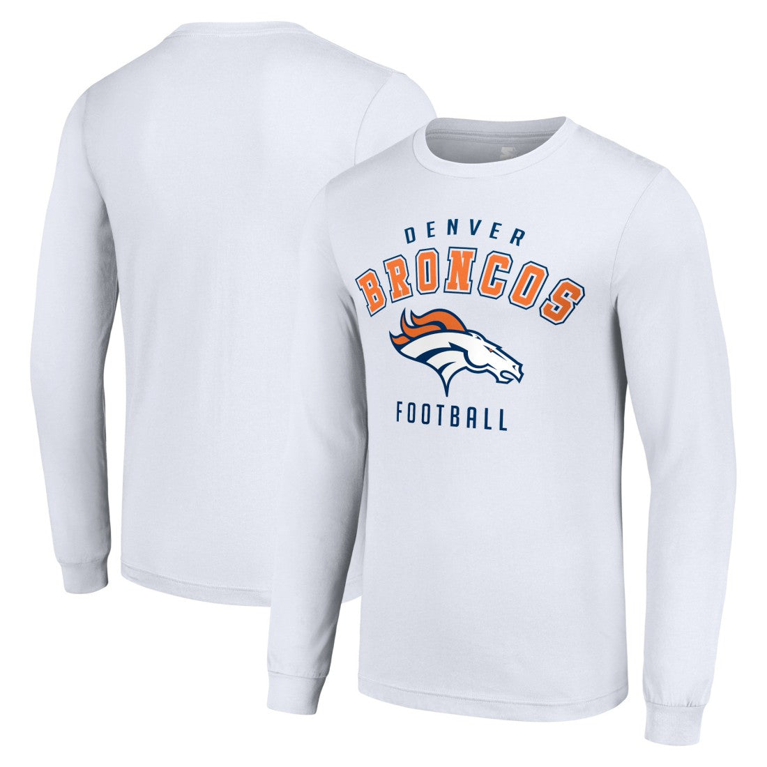 Denver Broncos Starter Long Sleeve T-Shirt - White sale