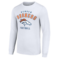 Denver Broncos Starter Long Sleeve T-Shirt - White sale