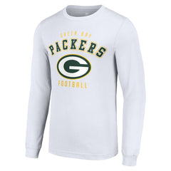 Green Bay Packers Starter Long Sleeve T-Shirt - White for sale