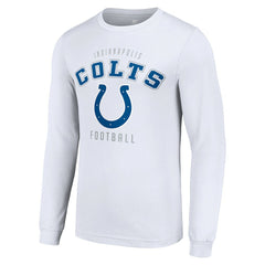 Indianapolis Colts Starter Long Sleeve T-Shirt - White sale