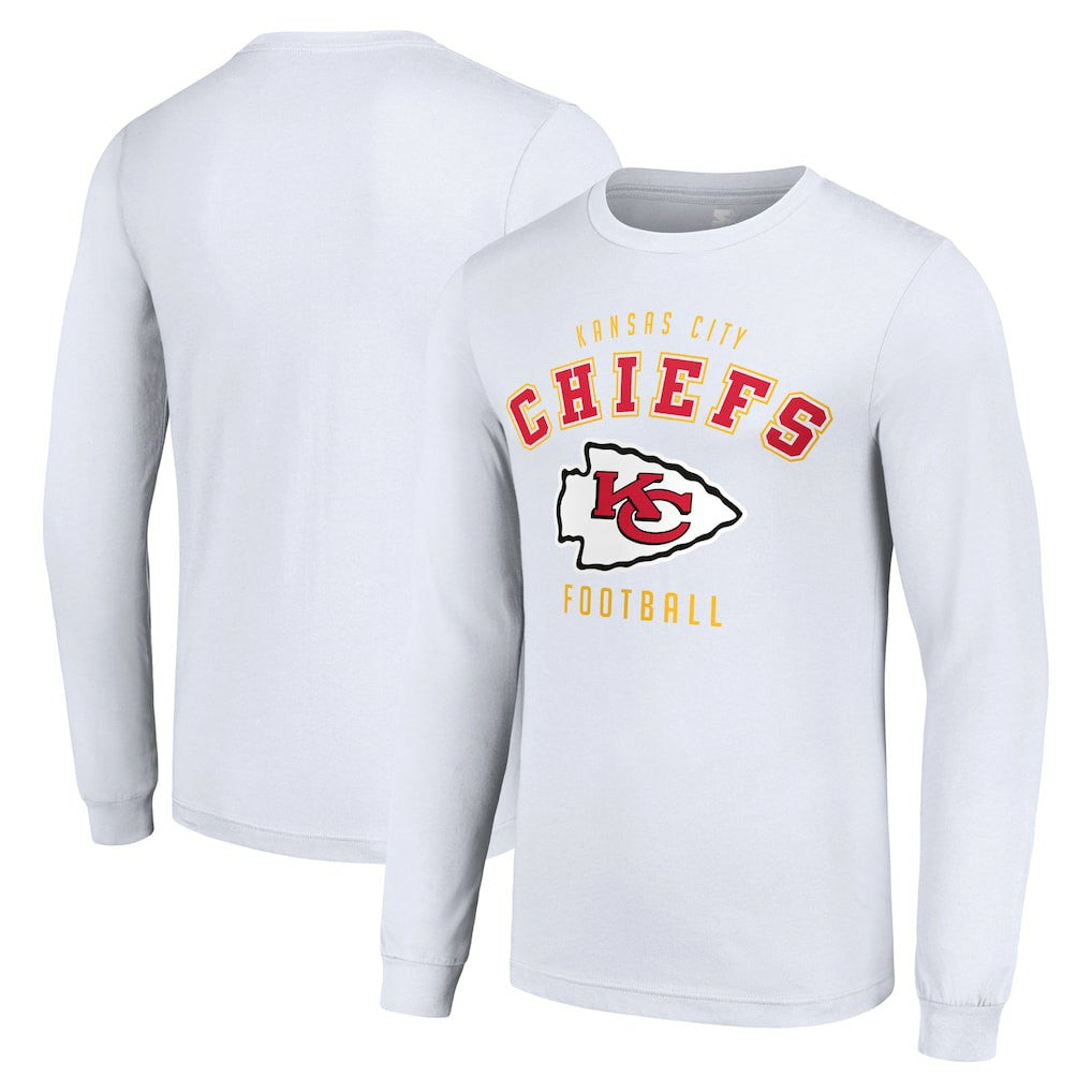 Kansas City Chiefs Starter Long Sleeve T-Shirt - White outlet