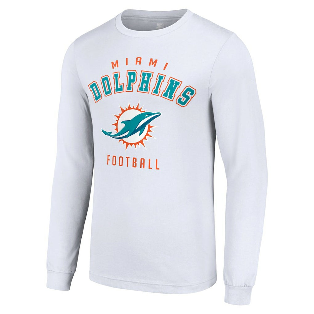Miami Dolphins Starter Long Sleeve T-Shirt - White cheap