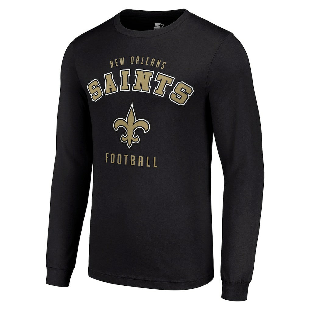 New Orleans Saints Starter Long Sleeve T-Shirt - Black discount