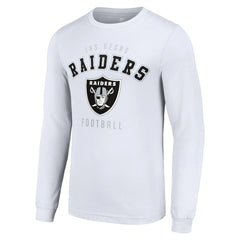 Las Vegas Raiders Starter Long Sleeve T-Shirt - White cheap