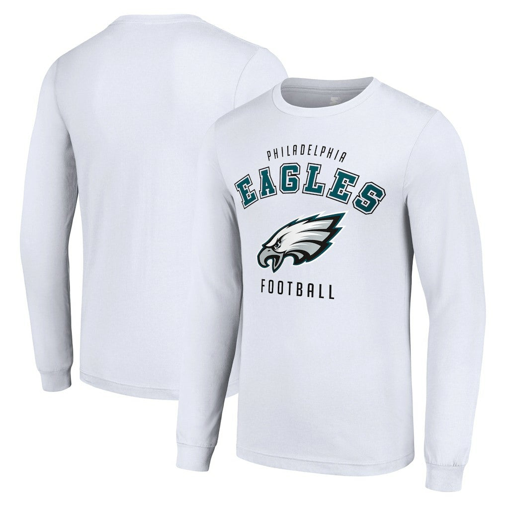 Philadelphia Eagles Starter Long Sleeve T-Shirt - White outlet