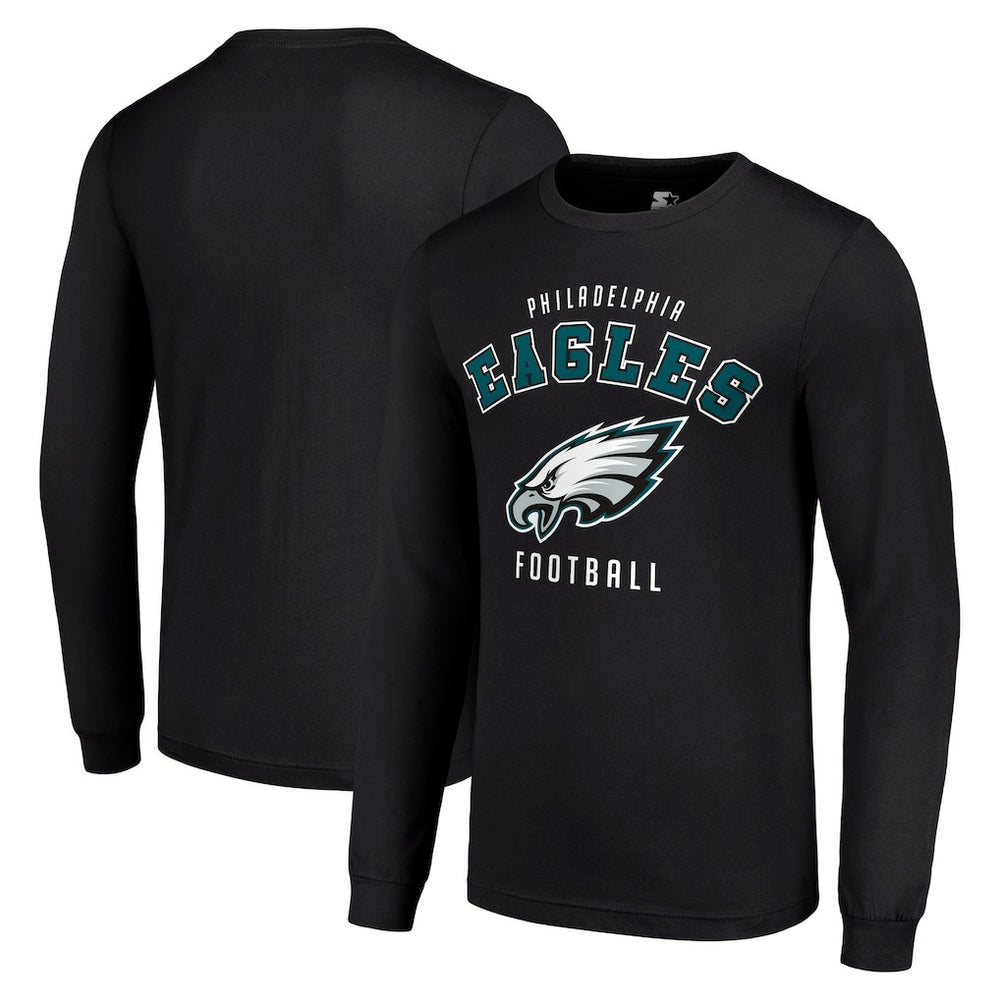 Philadelphia Eagles Starter Long Sleeve T-Shirt - Black cheap