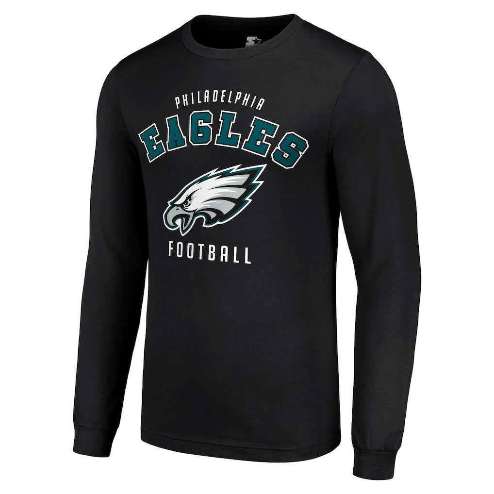 Philadelphia Eagles Starter Long Sleeve T-Shirt - Black cheap