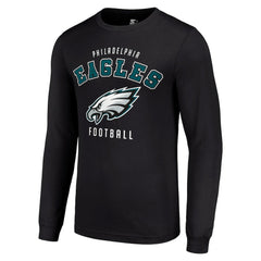 Philadelphia Eagles Starter Long Sleeve T-Shirt - Black cheap