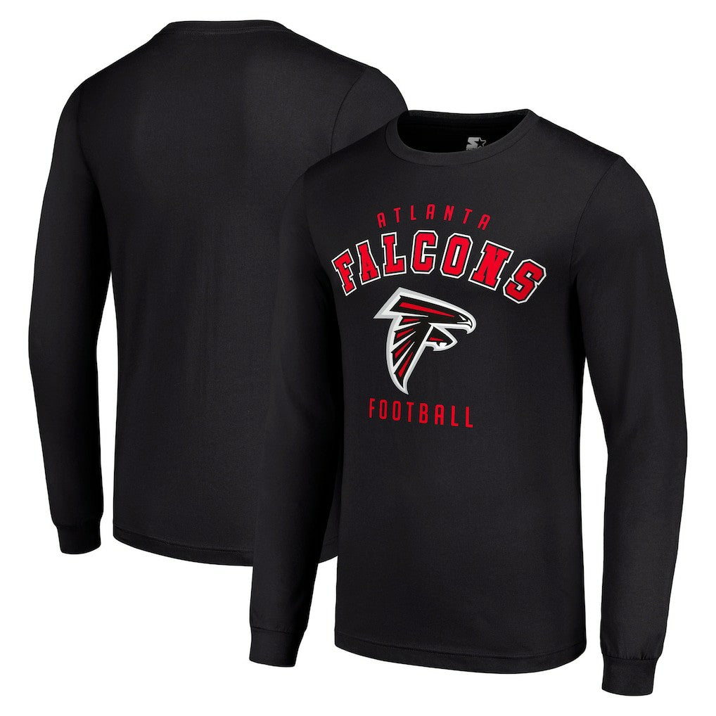 Atlanta Falcons Starter Long Sleeve T-Shirt - Black for sale