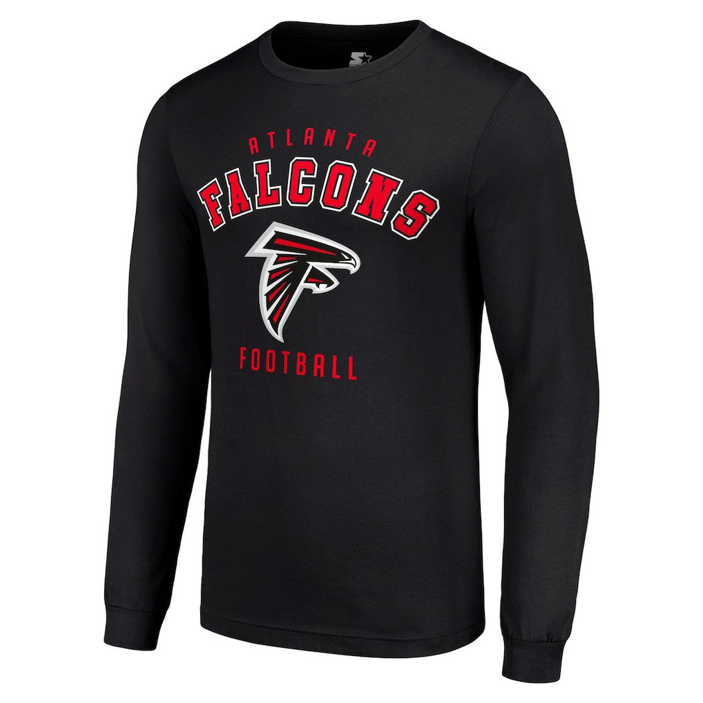 Atlanta Falcons Starter Long Sleeve T-Shirt - Black for sale