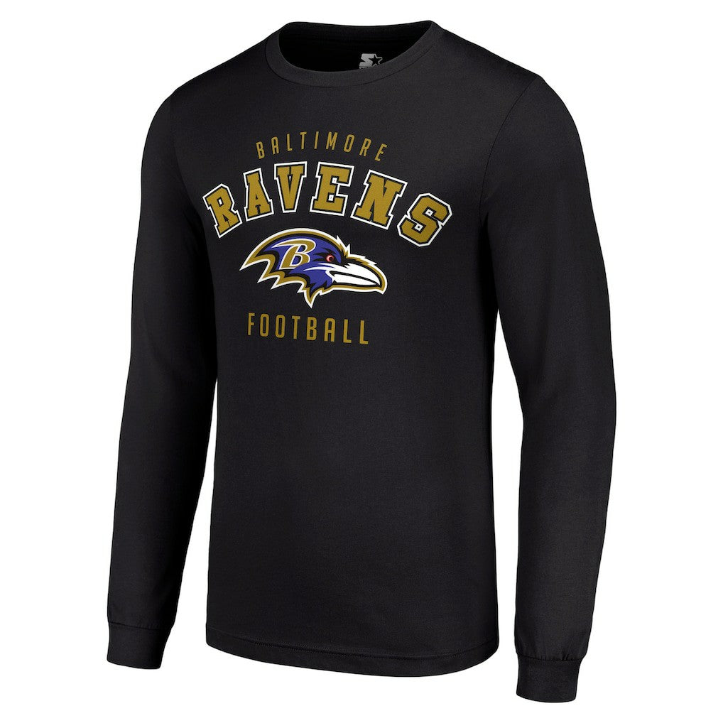 Baltimore Ravens Starter Long Sleeve T-Shirt - Black outlet