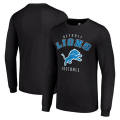 Detroit Lions Starter Long Sleeve T-Shirt - Black sale