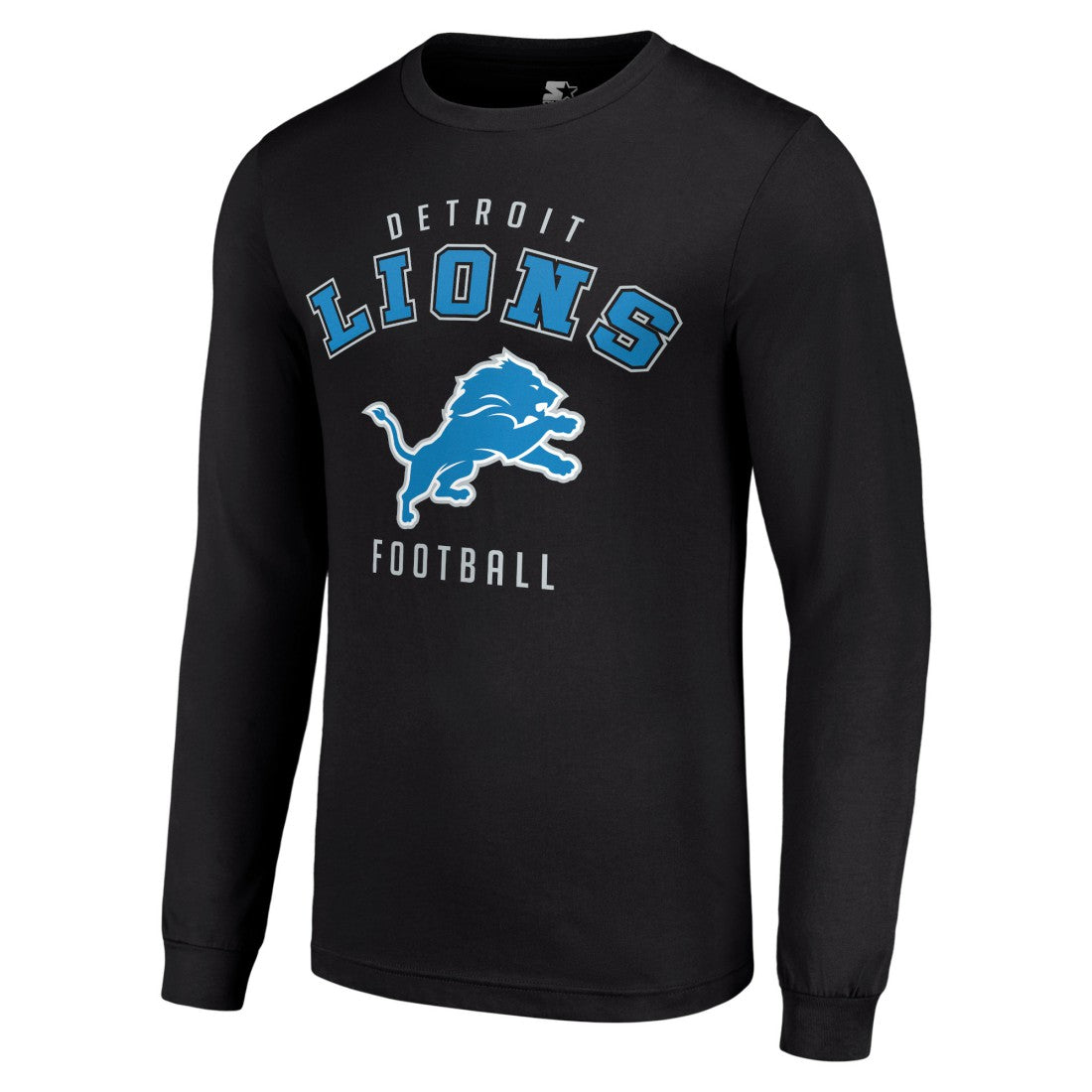 Detroit Lions Starter Long Sleeve T-Shirt - Black sale