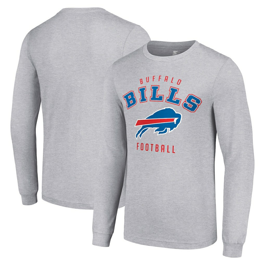 Buffalo Bills Starter Long Sleeve T-Shirt - Heather Gray cheap
